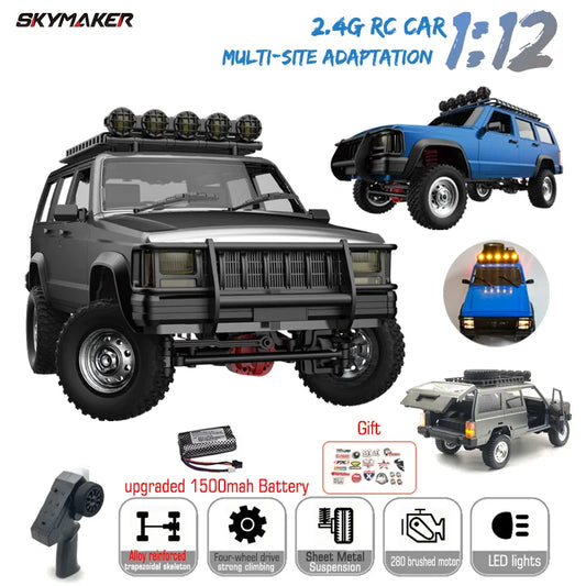 MN78 1:12 RC Car 4WD Off-Road RTR 2.4G Remote Control Truck for Boys Gift