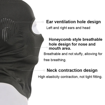 4Pcs Full Face Mask Balaclava Cycling Ski Motorcycle Warm Black Men