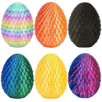 6pcs/set 3D Printed Snake Surprise Egg Decoration, Flexible Joints, The Best Gift for 3D Printing Enthusiasts