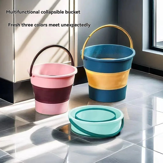 Portable Car Wash Bucket 3L Collapsible Folding Waterproof Camping Fishing