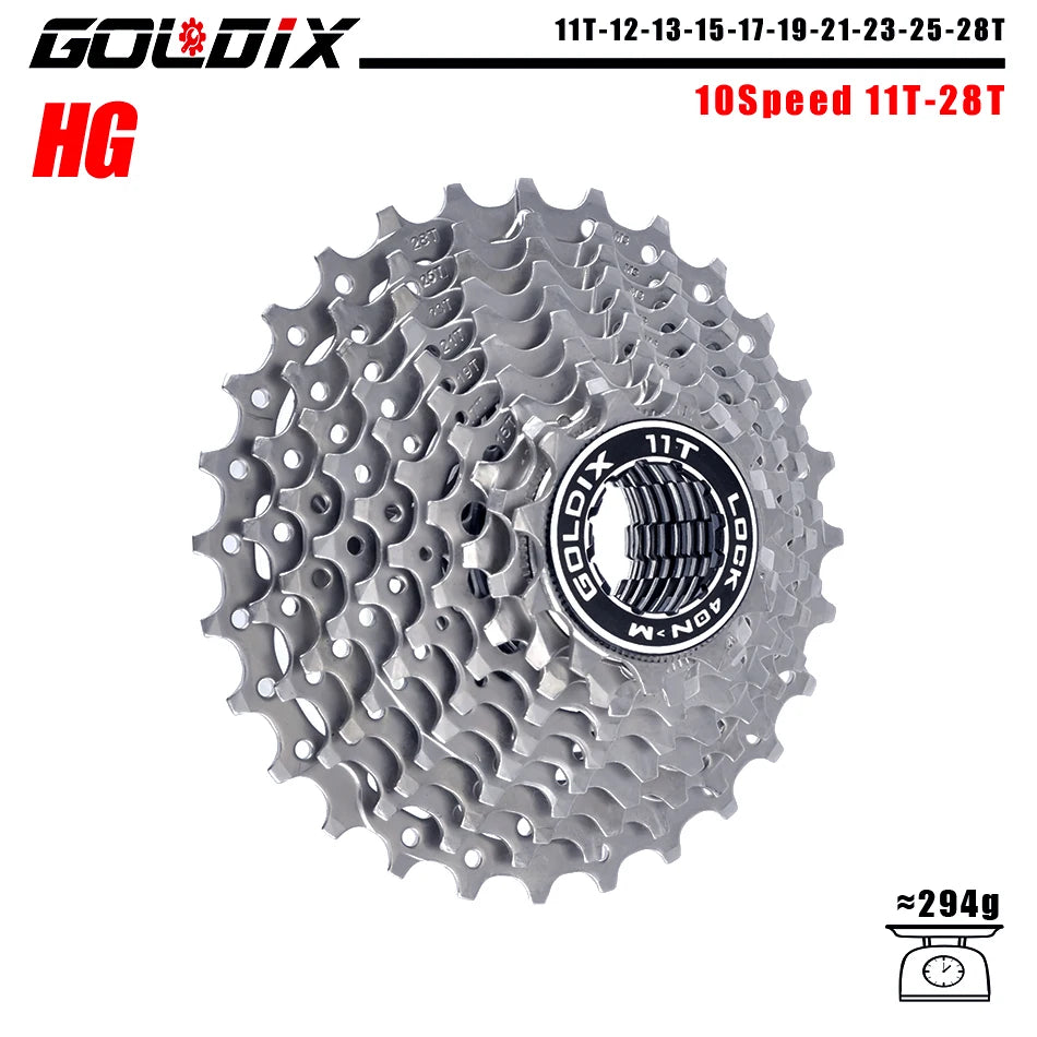 GOLDIX 8–12 Speed Cassette 11-25T 11-28T 11-32T 11-34T 11-36T Compatible Shimano SRAM - EXPROTAS
