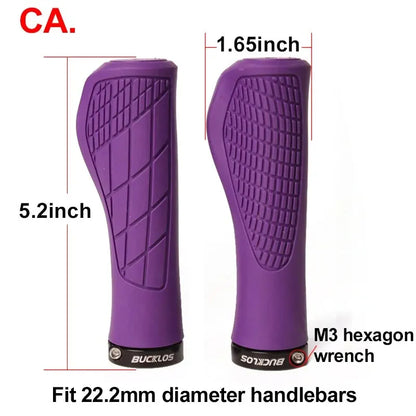 Shock Absorbing Bike Handlebar Grips BUCKLOS Lock-On MTB