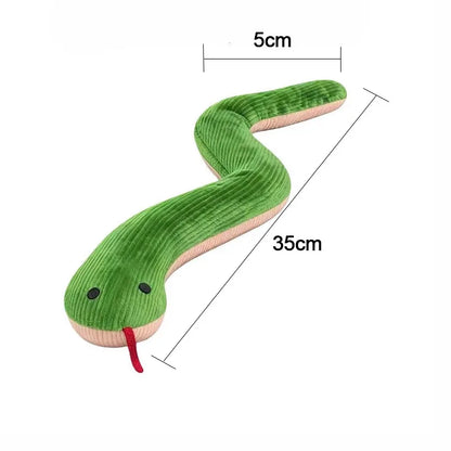 16.5 Inch Interactive Dog Snake Kick Toy for Indoor Cats - Soft Plush