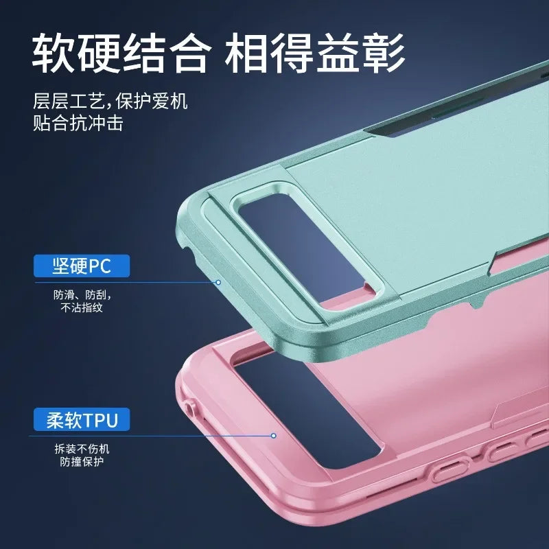 For Google Pixel 6A-9A Shockproof Armour Case TPU PC Heavy Duty Cover