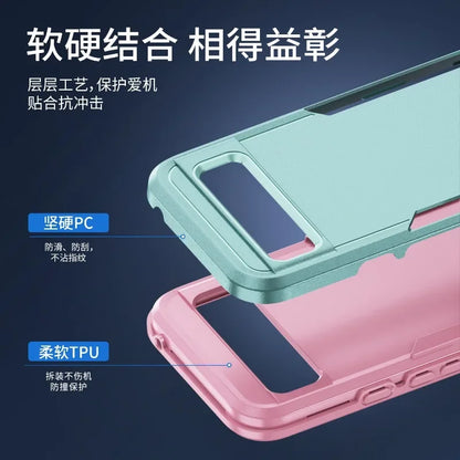 For Google Pixel 6A-9A Shockproof Armour Case TPU PC Heavy Duty Cover