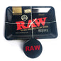 60mm Plastic Herb Grinder 2 Layer Spice Crusher with Metal Tobacco Rolling Tray