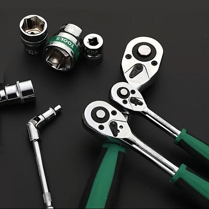 21Pcs Ratchet Wrench Sockets Set Compact Mechanic Tools for Car Repair