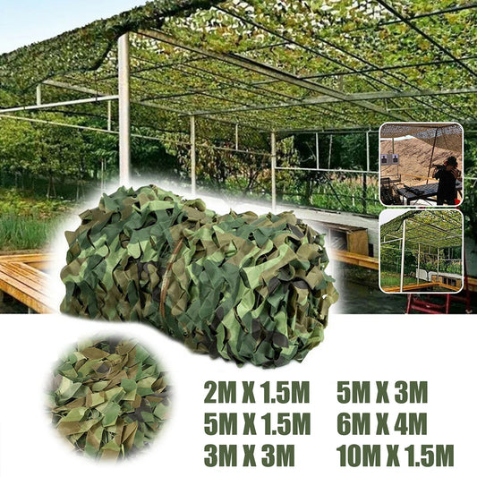 Camo Netting Waterproof Hunting Camouflage Nets 3M 4M Woodland Covers
