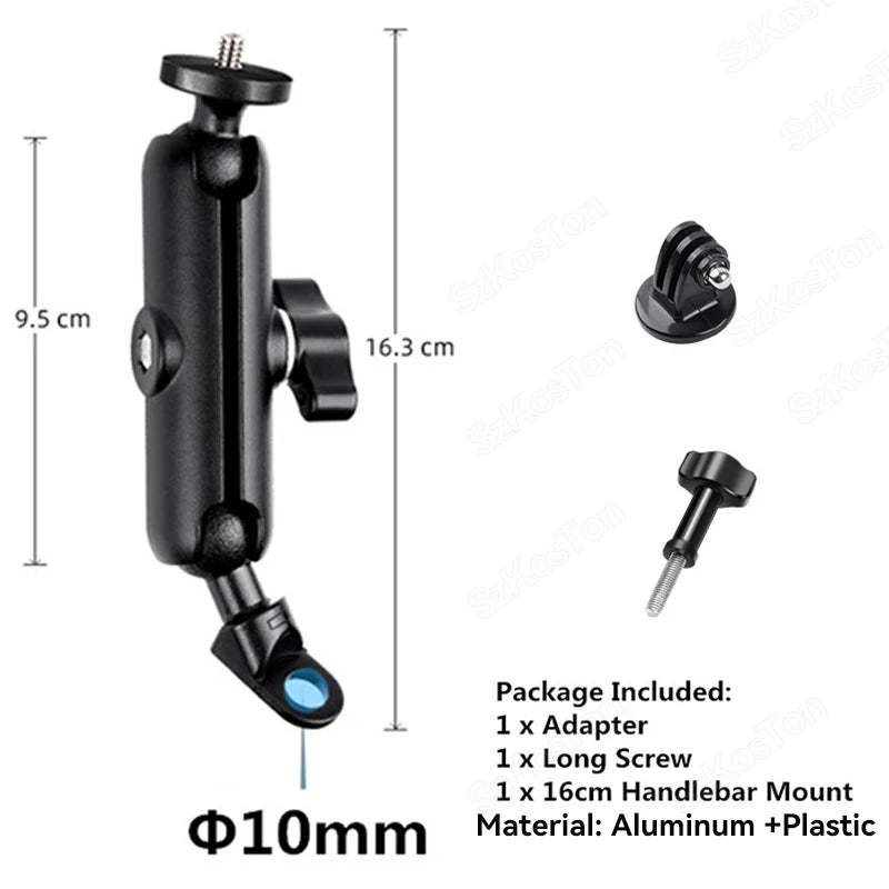 Bike Handlebar Mount Selfie Stick for GoPro Insta360 DJI Accessories