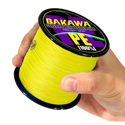 4 Strands Braided Fishing Line PE 100M 300M 500M 1000M Abrasion Resistant