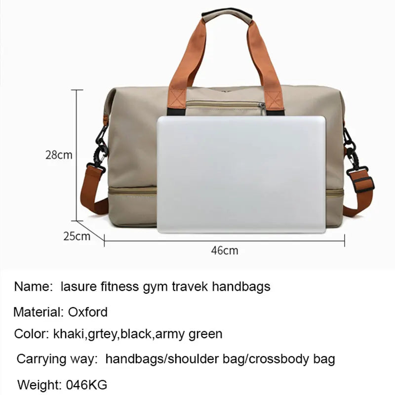 Travel Gym Bag Short-distance Luggage Portable Fitness Bags Shoulder Crossbody Chest Bag Handbags Duffle Carry On Weekender Bag-EXPROTAS