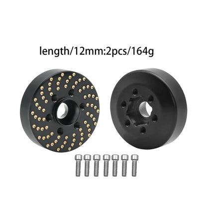 Brass Wheel Hex Hub Adapter for 1.9/2.2 Beadlock RC Crawler Axial SCX10 TRX4 TRX6 - EXPROTAS