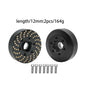 Brass Wheel Hex Hub Adapter for 1.9/2.2 Beadlock RC Crawler Axial SCX10 TRX4 TRX6 - EXPROTAS