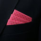 Mens Pocket Square Handkerchief Solid Satin Wedding Accessories