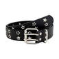 Leather Belt Y2K Punk Rivet Studded Waist Strap for Women Jeans Gothic