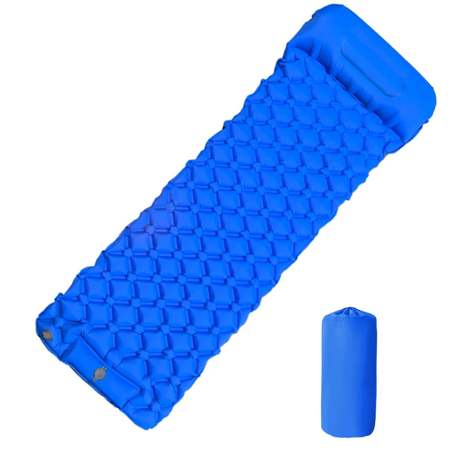 Ultralight Sleeping Pad with Built-in Pump and Pillow for Camping