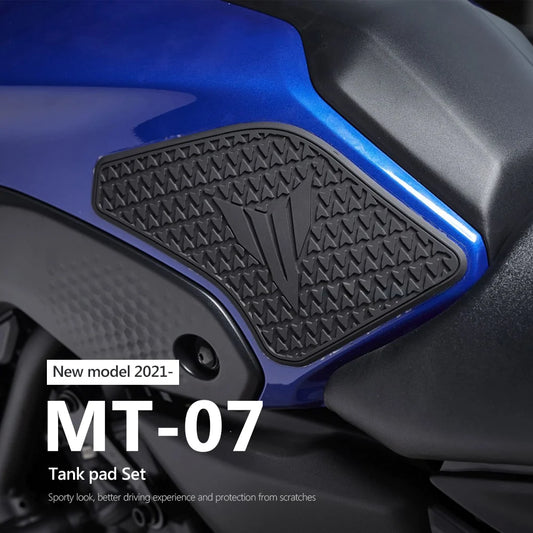Fuel Tank Knee Grip Pads Compatible with Yamaha MT-07 2021-2024
