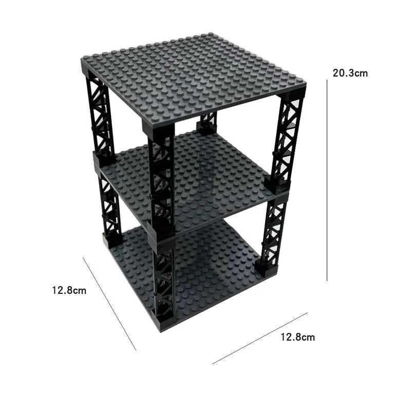 Multi-layer Desktop Storage Rack 16x16 Stackable Building Blocks