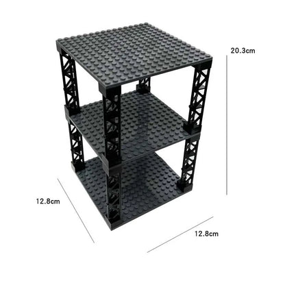 Multi-layer Desktop Storage Rack 16x16 Stackable Building Blocks
