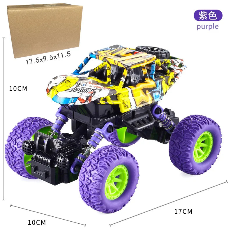 1:36 Scale Pull Back Monster Truck for Boys 4-Wheel Shock Suspension