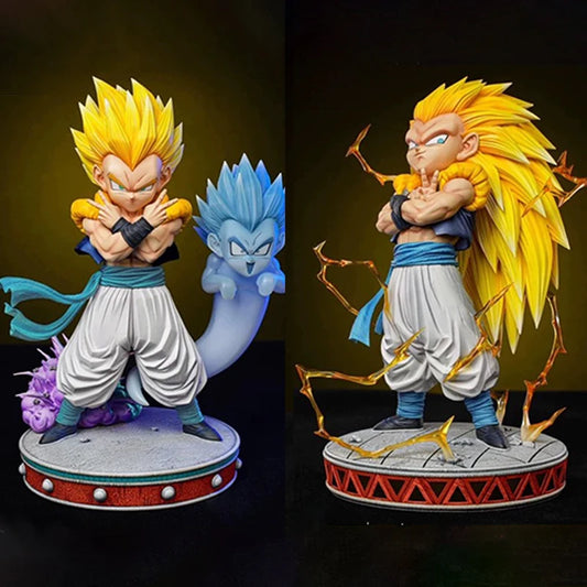 Dragon Ball Z Gotenks Ssj3 Figure Super Saiyan 3 Gotenks Action Figures 25cm Pvc Statue Collection Model Toys For Children Gifts-EXPROTAS