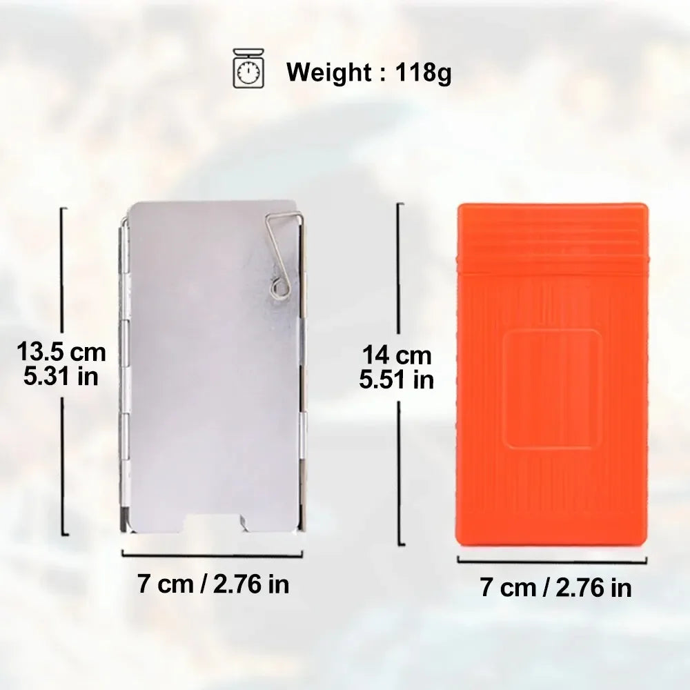 Camping Stove Wind Shield Foldable Gas Burner Outdoor Cooking Screen