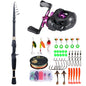 1.8-2.4m Telescopic Rod Reel Set Sougayilang 7.2:1 Freshwater Fishing Kit