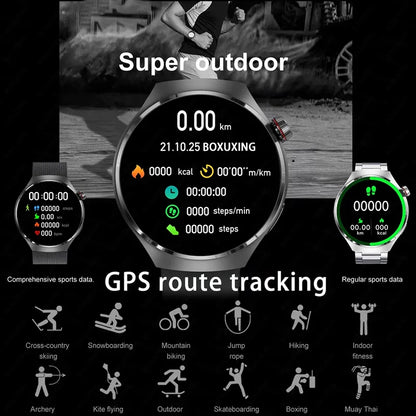 For Huawei GT4 PRO Smart Watch Men Watch 4 Pro AMOLED HD Screen Bluetooth Call GPS NFC Heart rate waterproof SmartWatch 2024 New-EXPROTAS