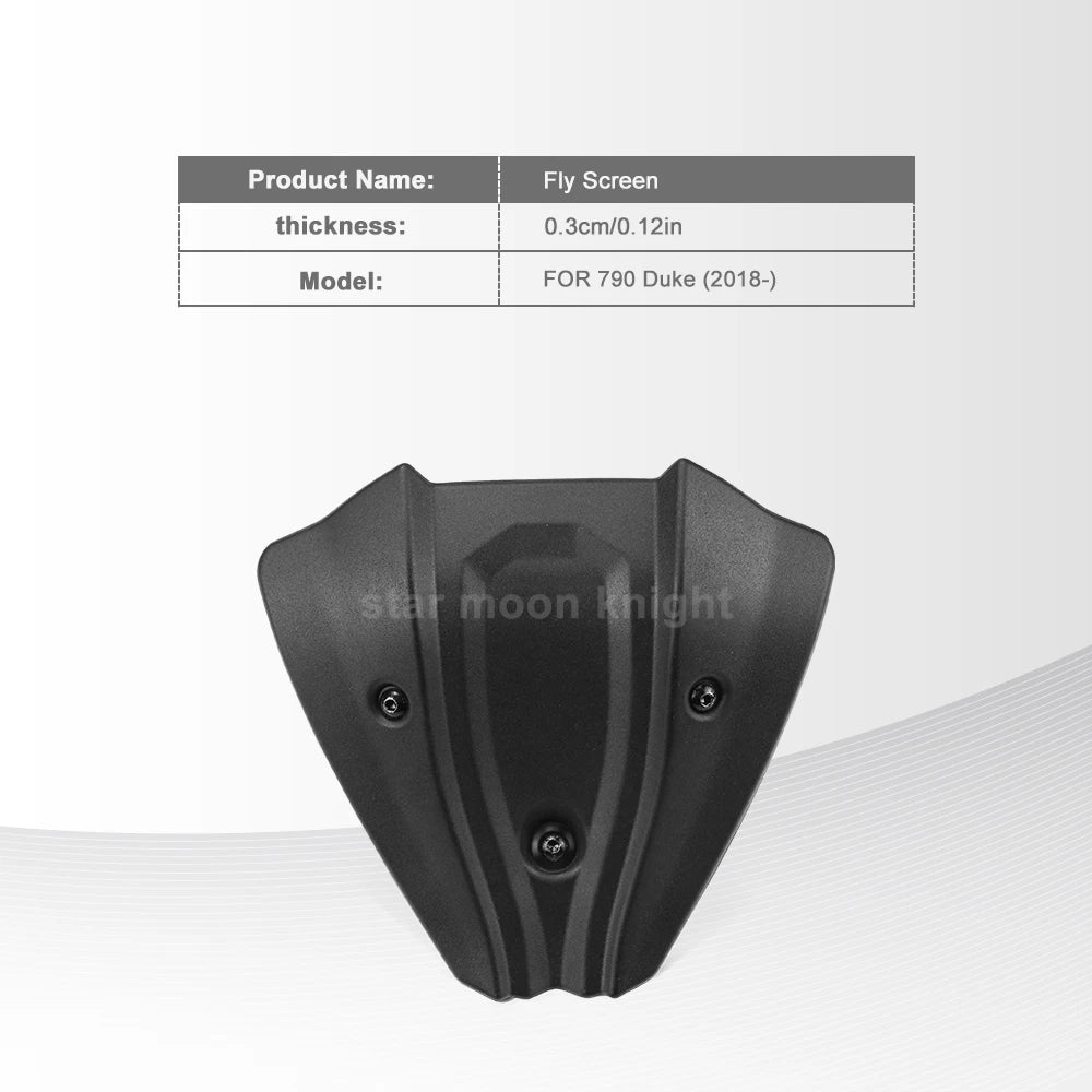 For KTM Duke 790 Mini Windshield Windscreen Fly Screen Deflector 2018-2025
