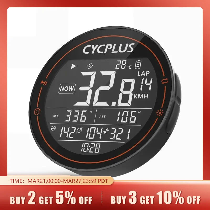 CYCPLUS M2 Wireless GPS Bicycle Computer ANT+ Bluetooth Cycling Road Bike MTB Waterproof Speed Meter Cadence Power Accessories-EXPROTAS