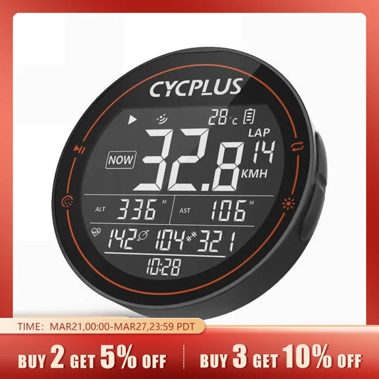 CYCPLUS M2 Wireless GPS Bicycle Computer ANT+ Bluetooth Cycling Road Bike MTB Waterproof Speed Meter Cadence Power Accessories-EXPROTAS