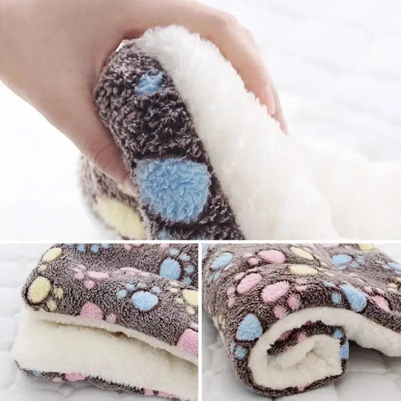 Warm Pet Blanket Pad Fleece Mat Soft Dog Cat Bed Cushion
