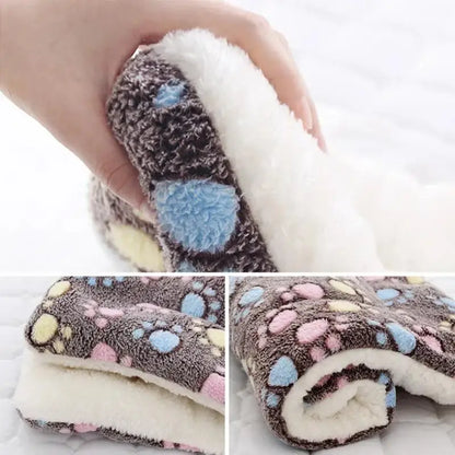 Warm Pet Blanket Pad Fleece Mat Soft Dog Cat Bed Cushion