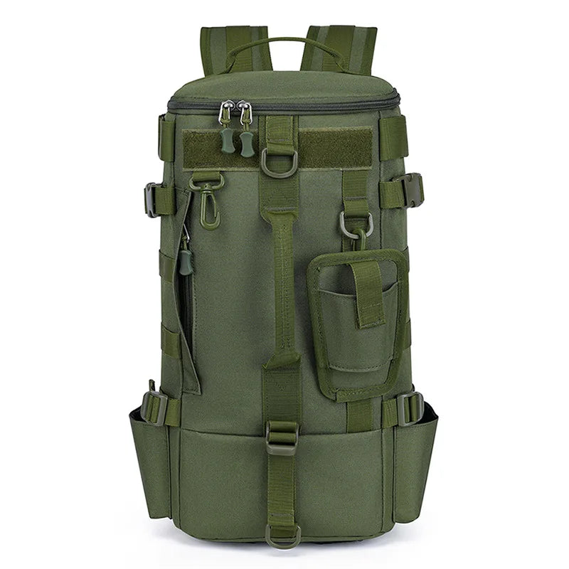 Tactical Fishing Backpack Tackle Bag with Rod Holders Large Molle Hiking