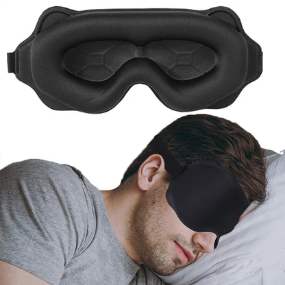 3D Block Out Light Eye Mask Soft Padded Sleep Cover for Travel