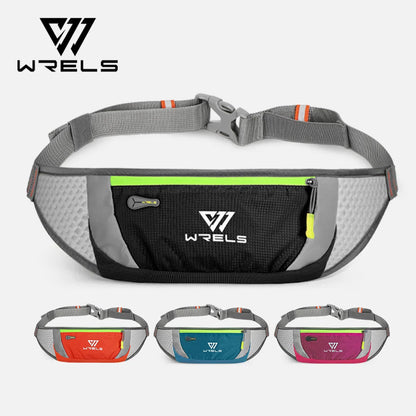 Running Waist Bag Waterproof Sports Pack Unisex Hiking Belt with Pockets