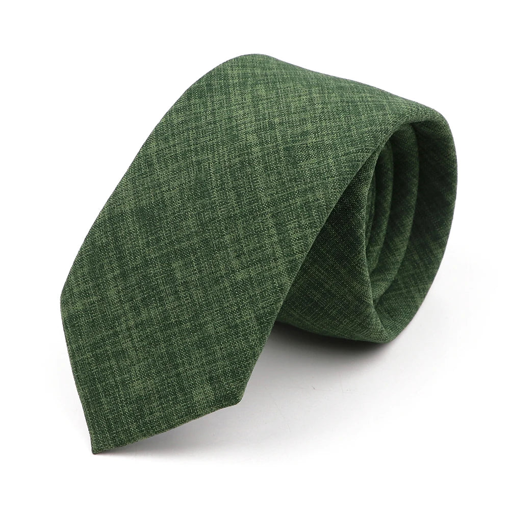 Men Tie Solid Slim Skinny Plain Wedding Party Ties Sage Green Pink Orange