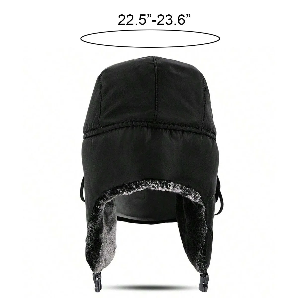 Winter Trapper Hat Ushanka Russian Faux Fur Cap for Men Women Skiing