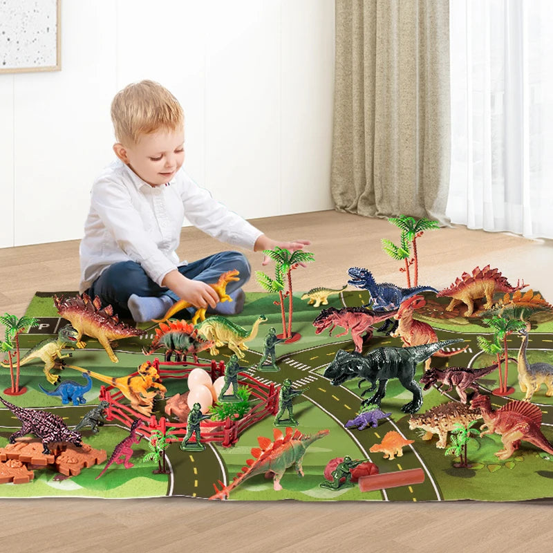 Dinosaur Toy Action Figures Kids Jurassic Tyrannosaurus Models Simulation