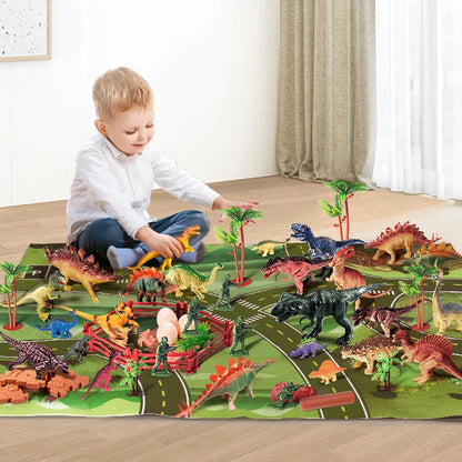 Dinosaur Toy Action Figures Kids Jurassic Tyrannosaurus Models Simulation