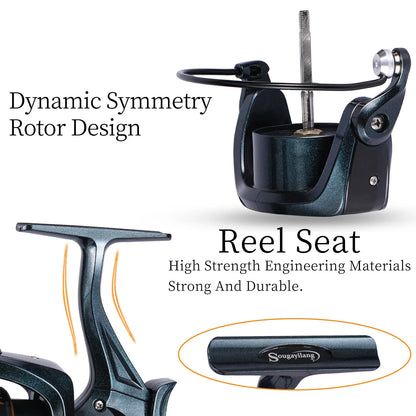 Spinning Fishing Reel 2000-6000 Series 13+1BB Sougayilang Saltwater Reel