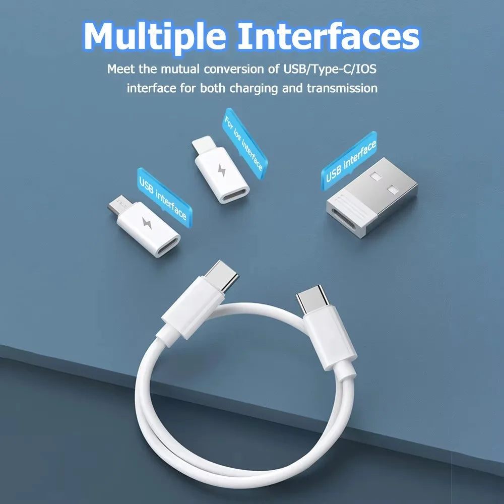 3pcs Mobile Phone Holder Fast Portable USB Charging for Traveling