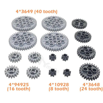 100Pcs Link Chain Gear Parts for MOC Building Blocks Train Toys