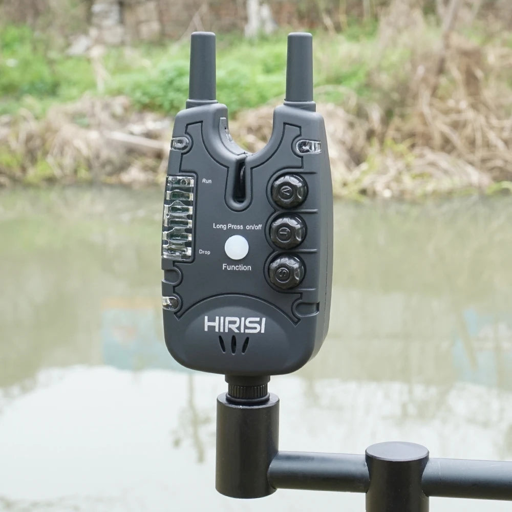 Hirisi Carp Fishing Bite Alarms with LED Light, Adjustable Volume, Tone, Sensitivity Fishing Bite Indicators B150-EXPROTAS