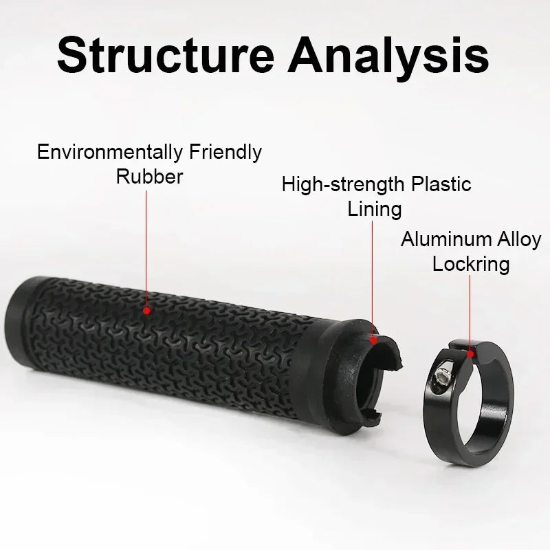 Bucklos Bicycle Grips MTB Handlebar Lock-on Ergonomic Anti-slip 22.2mm