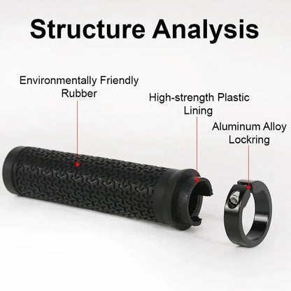 Bucklos Bicycle Grips MTB Handlebar Lock-on Ergonomic Anti-slip 22.2mm