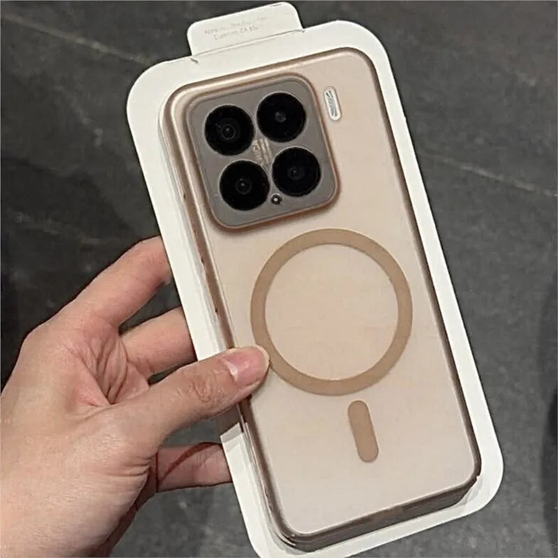 Matte Candy MagSafe Case for Xiaomi 10S-15 Ultra Pro Transparent Magnetic Cover