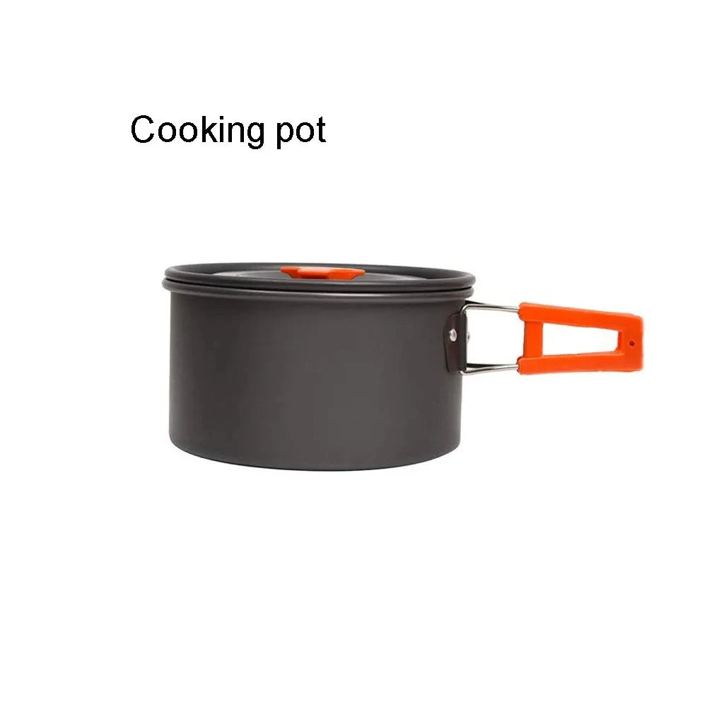 1pcs Outdoor Cooking Camping Cookware Set Portable Picnic Kettle Pan Pot