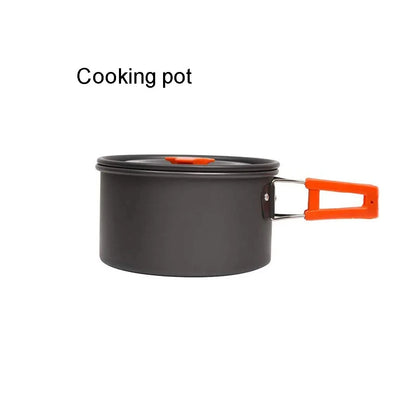 1pcs Outdoor Cooking Camping Cookware Set Portable Picnic Kettle Pan Pot