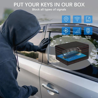 Faraday Box Car Keyless Signal Blocker Pouch RFID Anti-Theft Security